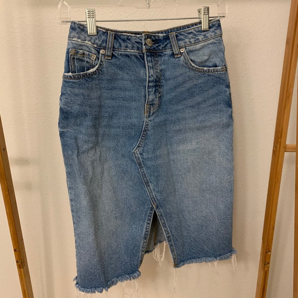 H&M Midi Denim Skirt